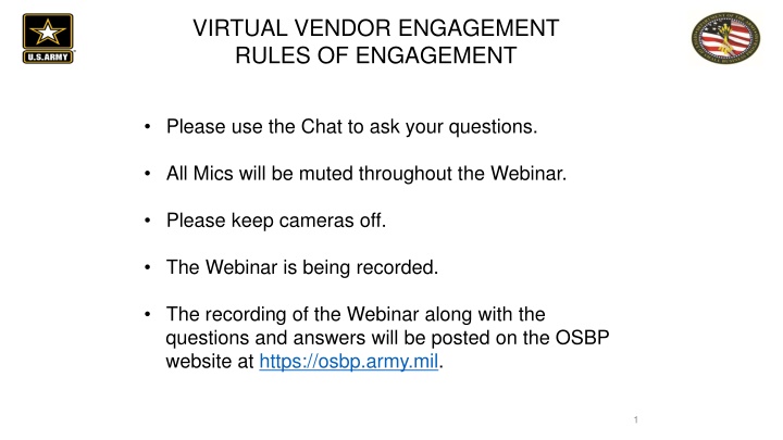 virtual vendor engagement rules of engagement