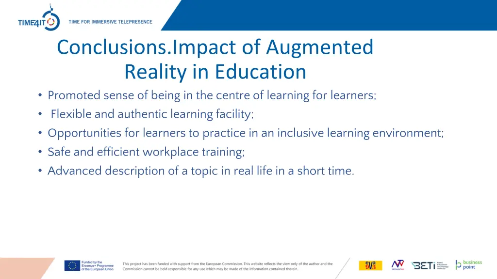 conclusions impact of augmented reality