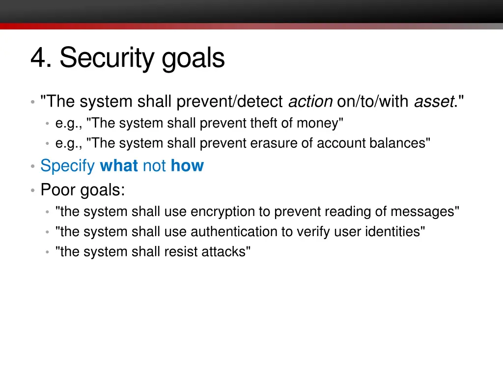 4 security goals