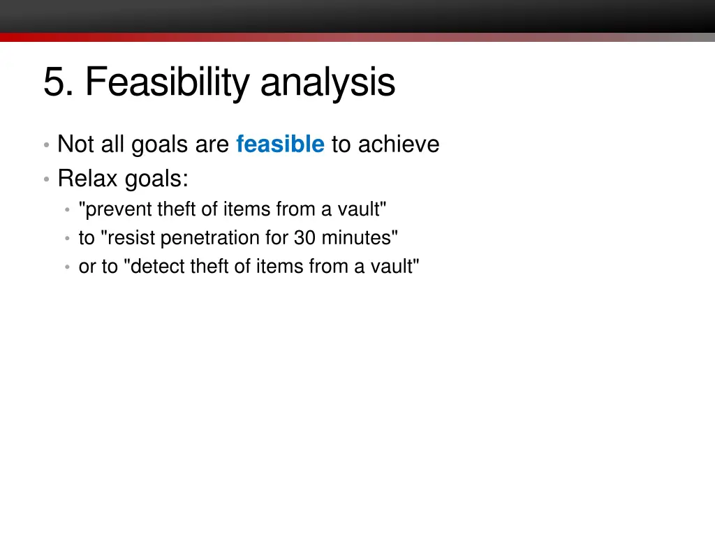 5 feasibility analysis