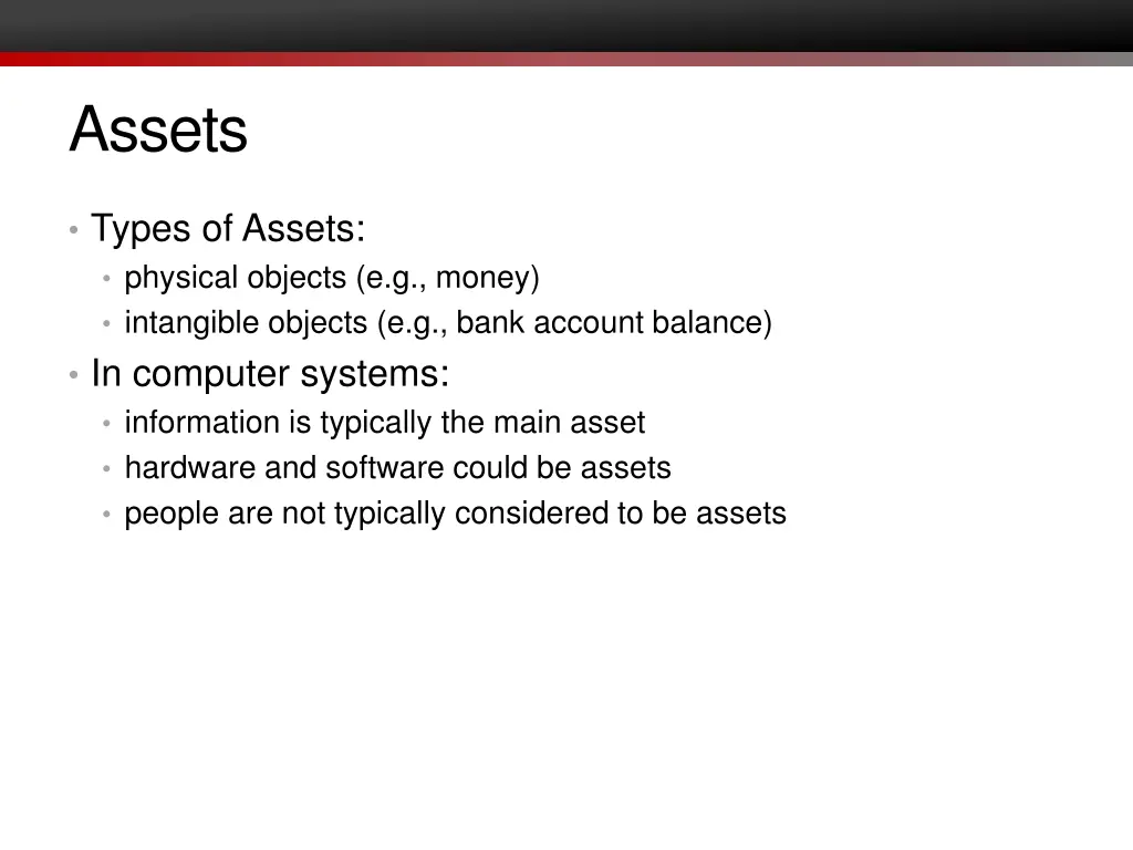 assets