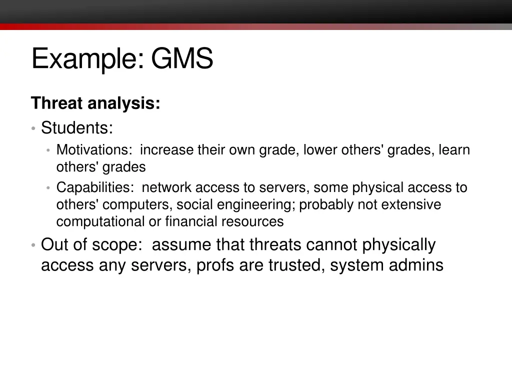 example gms 1
