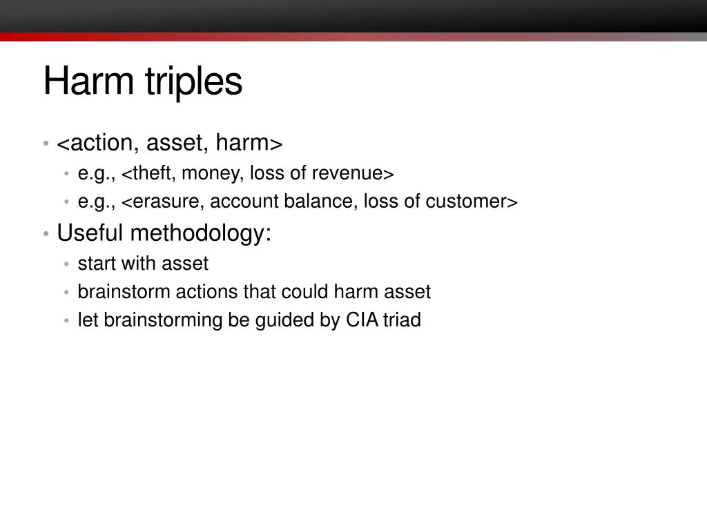 harm triples
