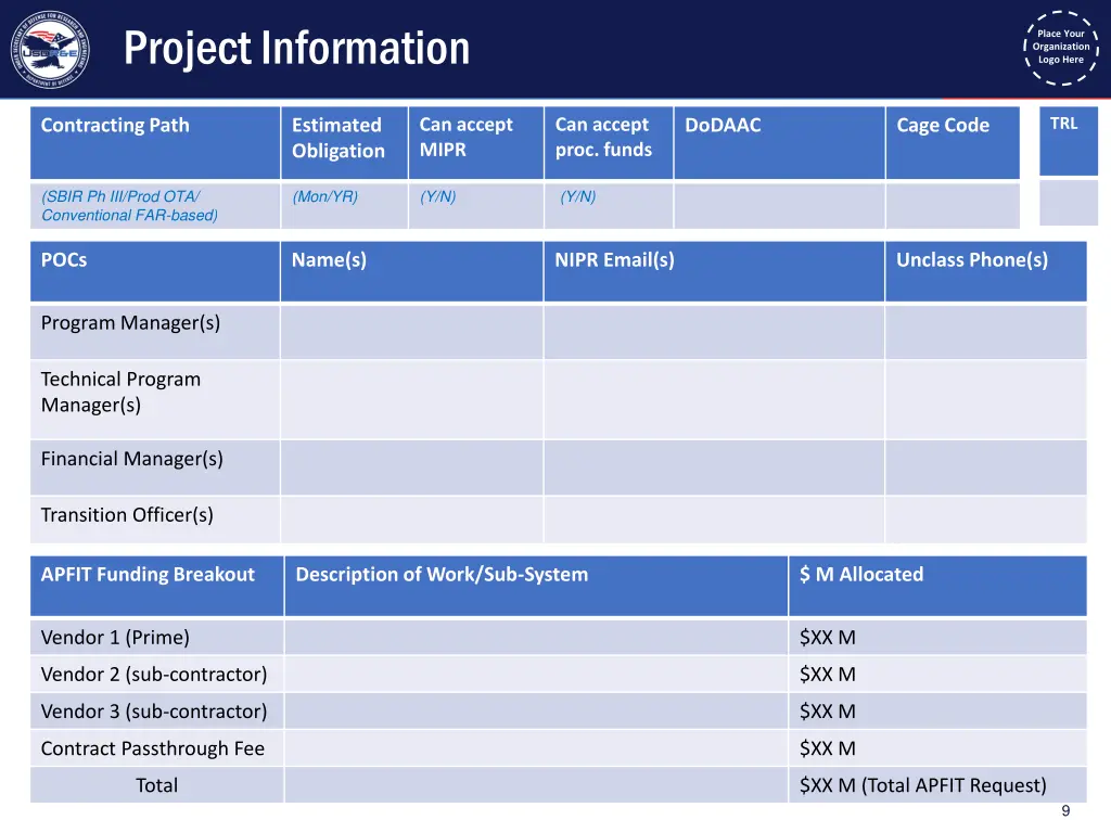 project information