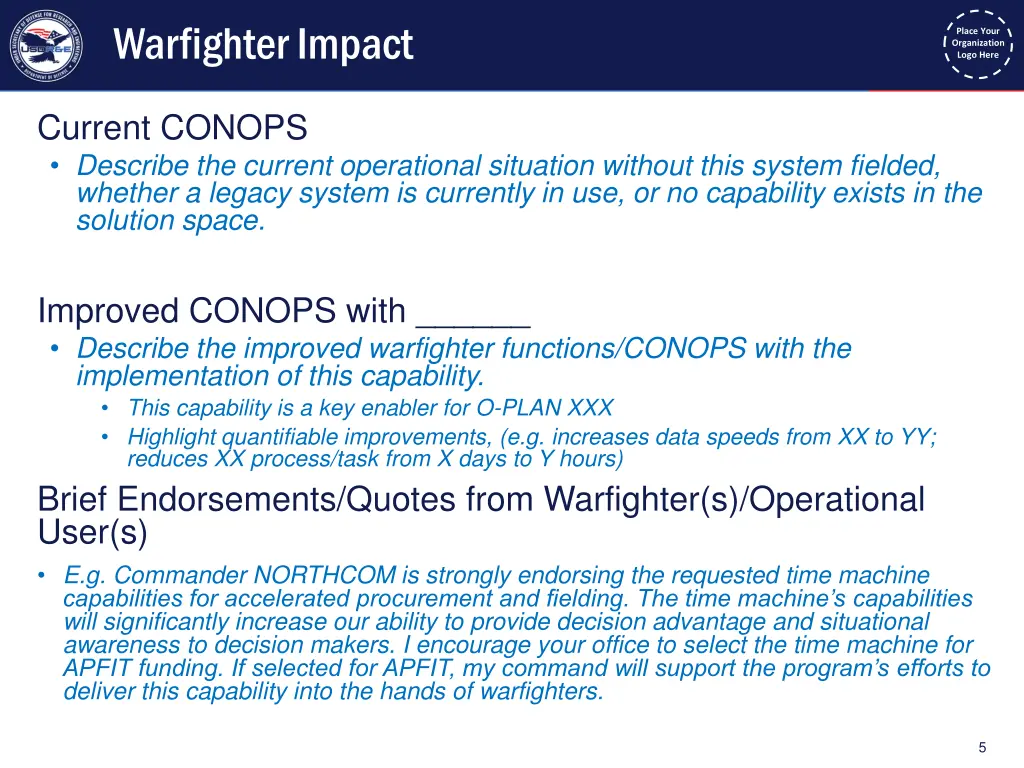 warfighter impact