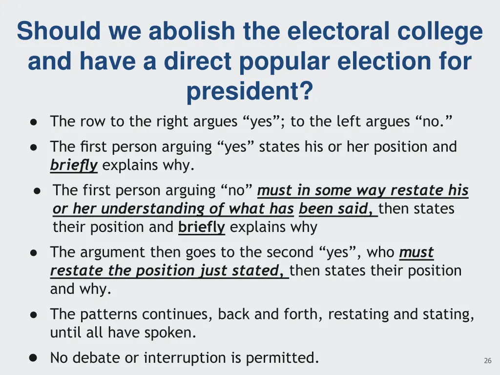 should we abolish the electoral college and have 1