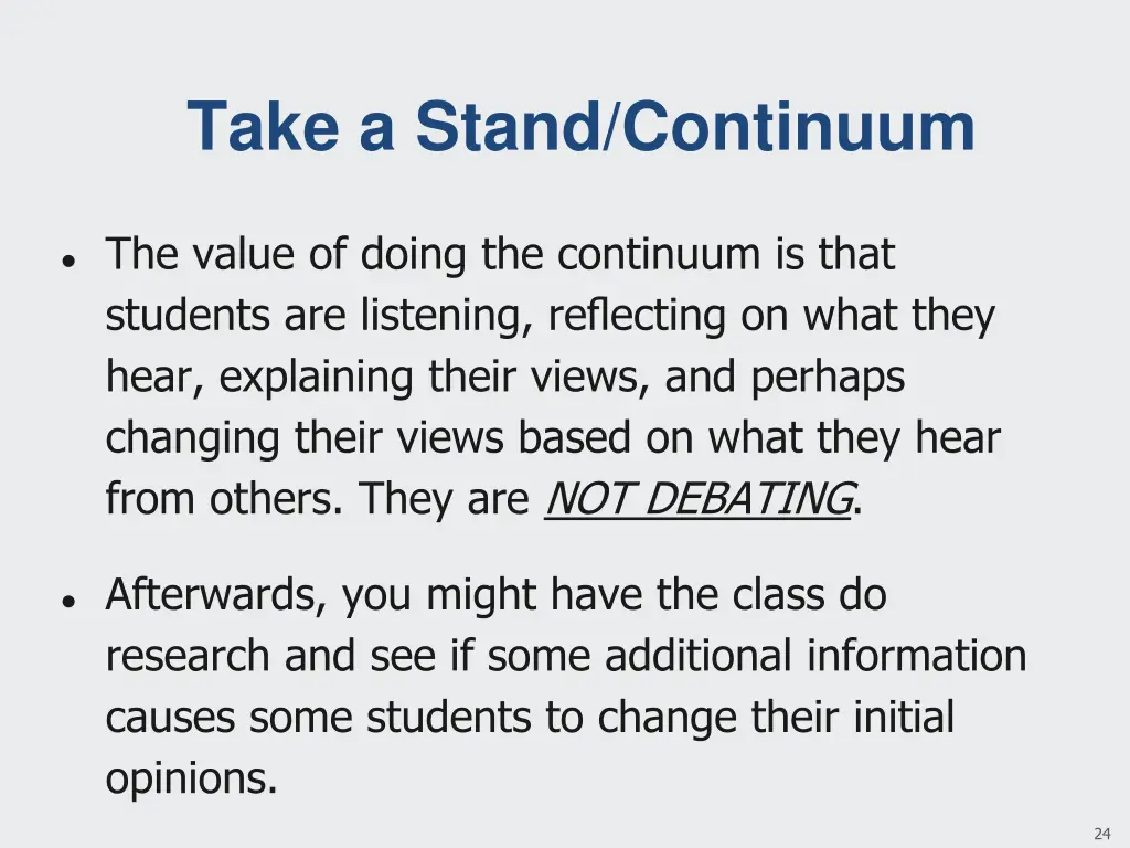 take a stand continuum 2