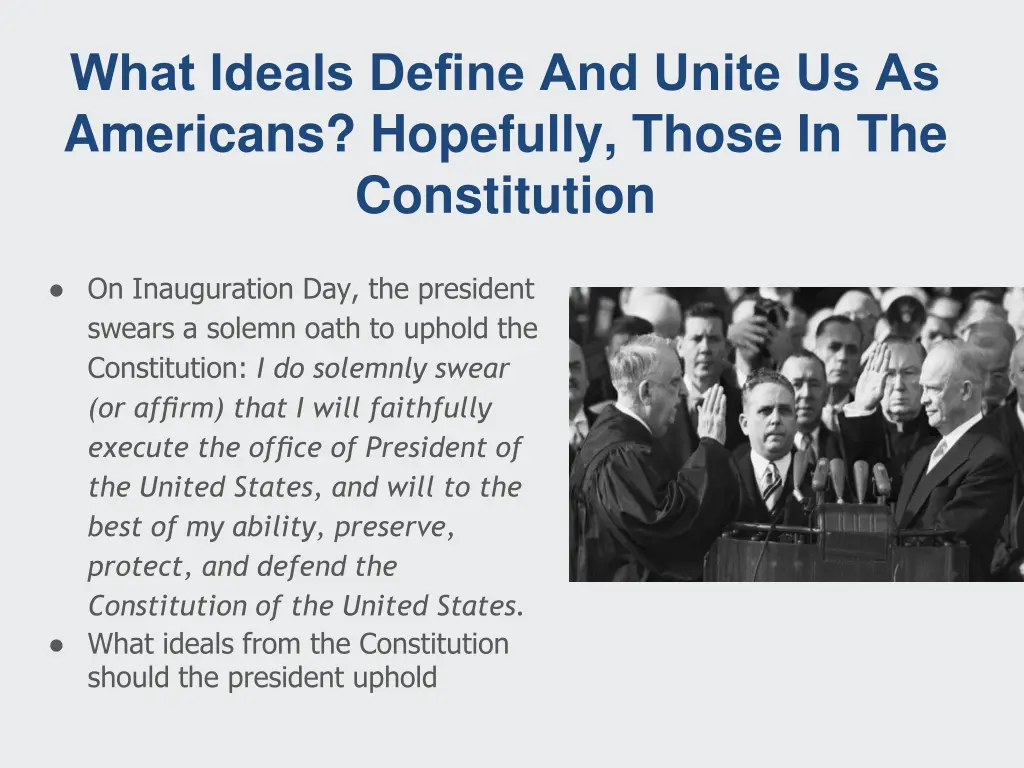 what ideals define and unite us as americans