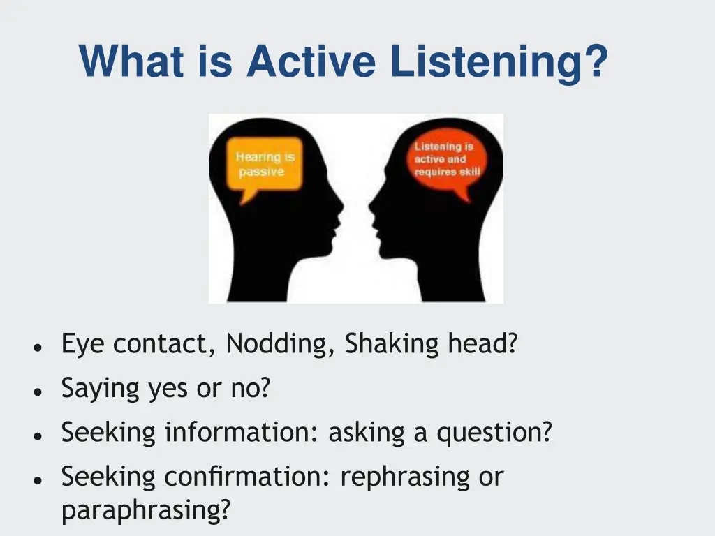 what is active listening
