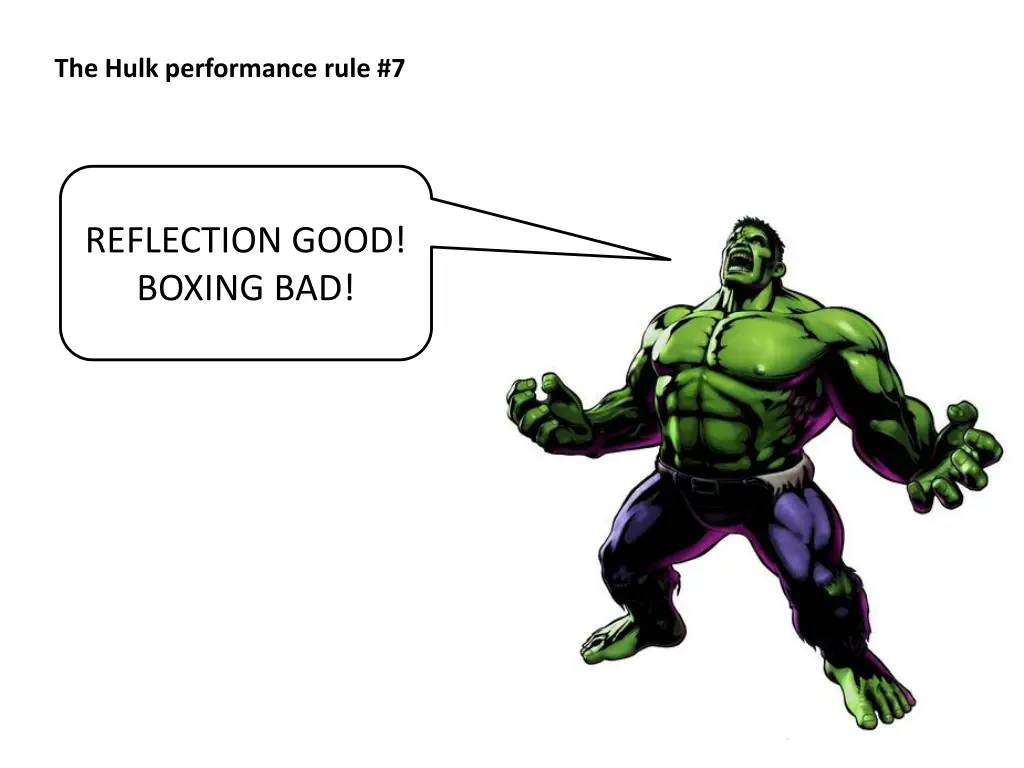 the hulk performance rule 7