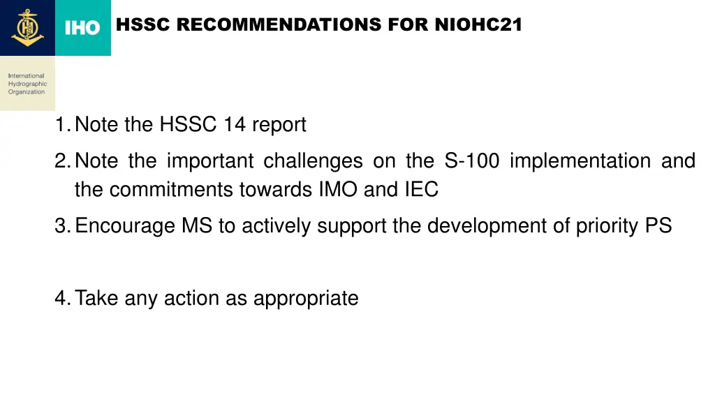 hssc recommendations for niohc21