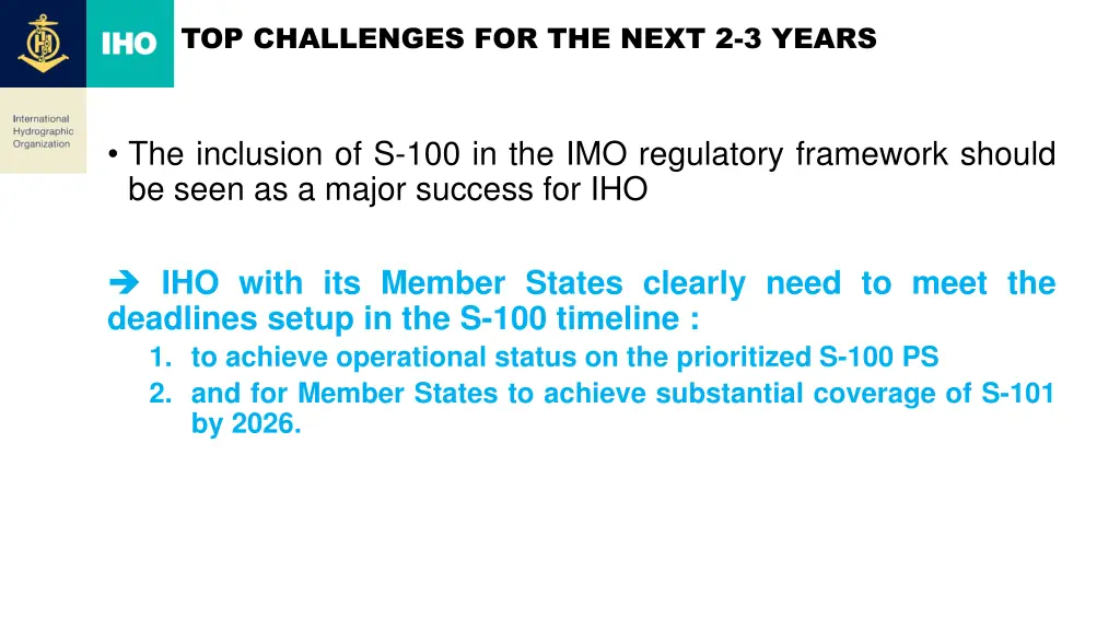 top challenges for the next 2 3 years