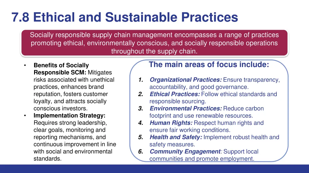 7 8 ethical and sustainable practices