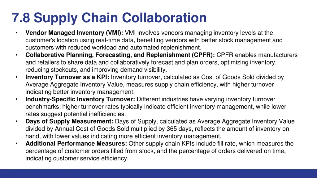 7 8 supply chain collaboration