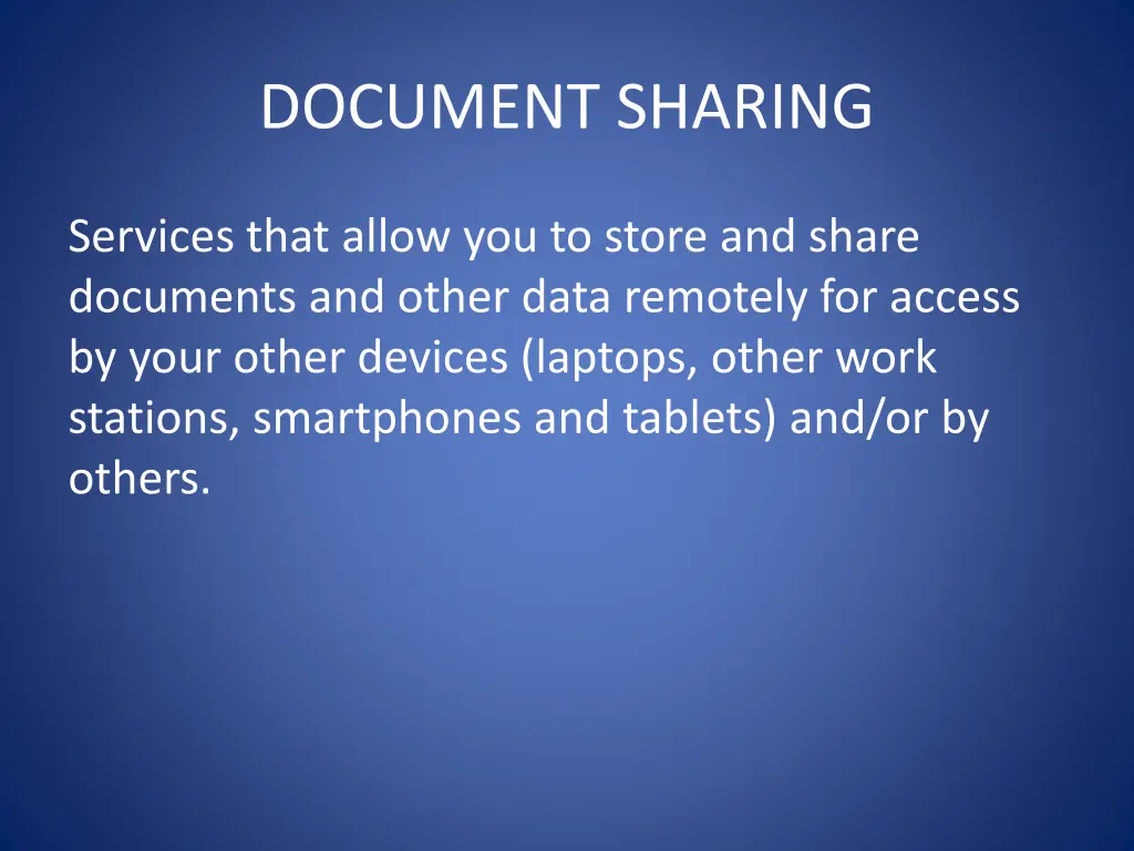 document sharing