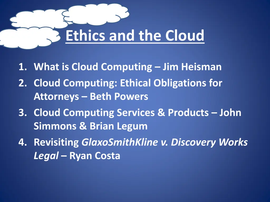 ethics and the cloud 1