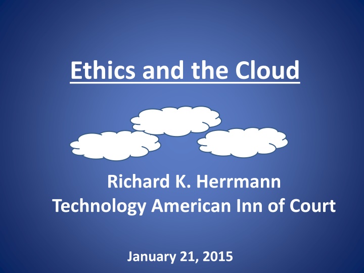 ethics and the cloud