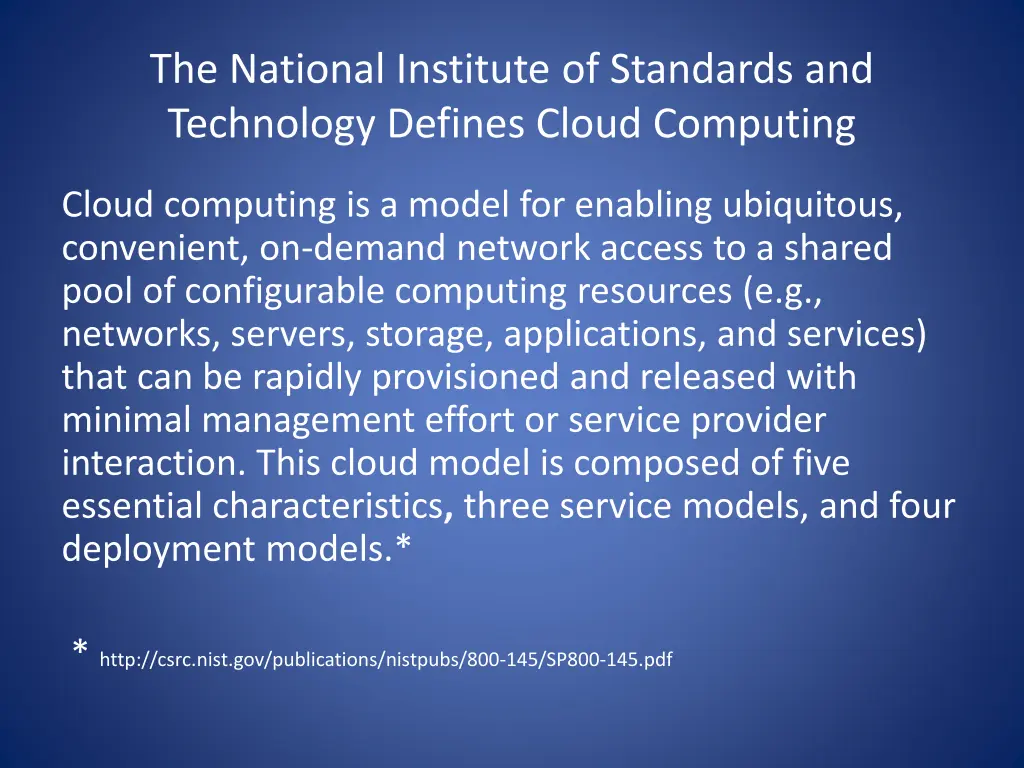 the national institute of standards