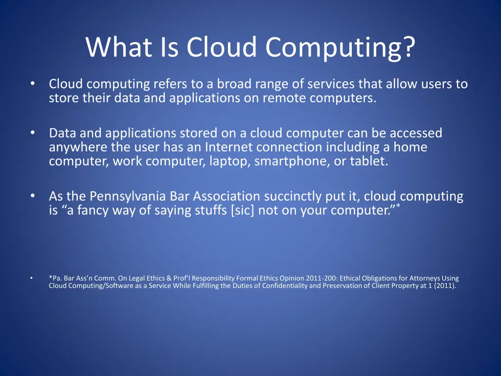 what is cloud computing 1