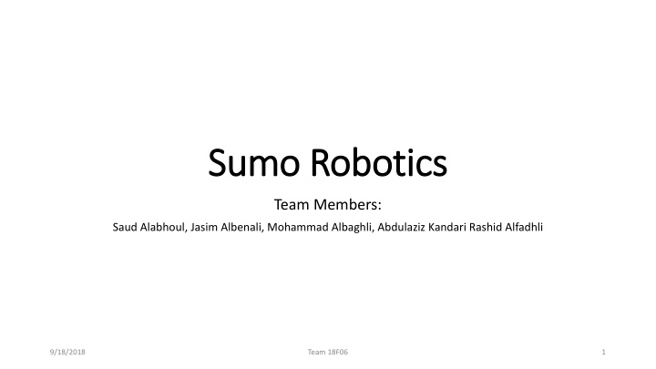 sumo robotics sumo robotics