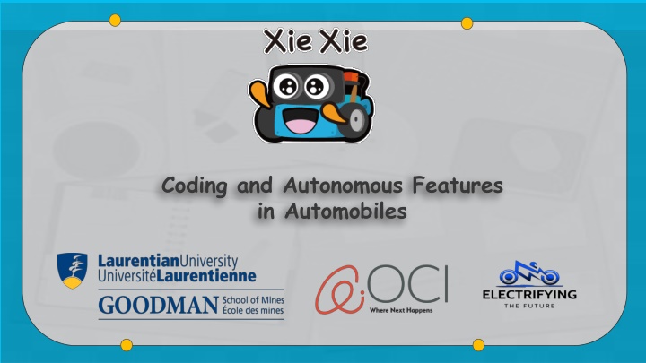 coding and autonomous features in automobiles