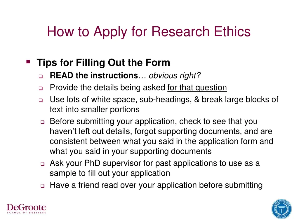 how to apply for research ethics 1