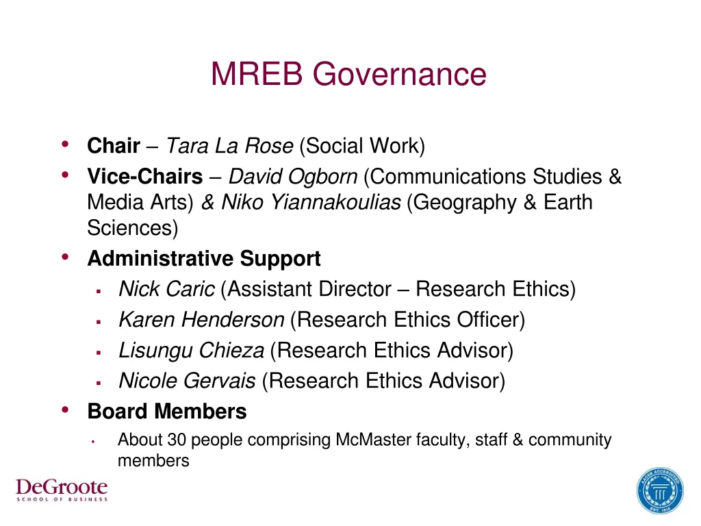 mreb governance