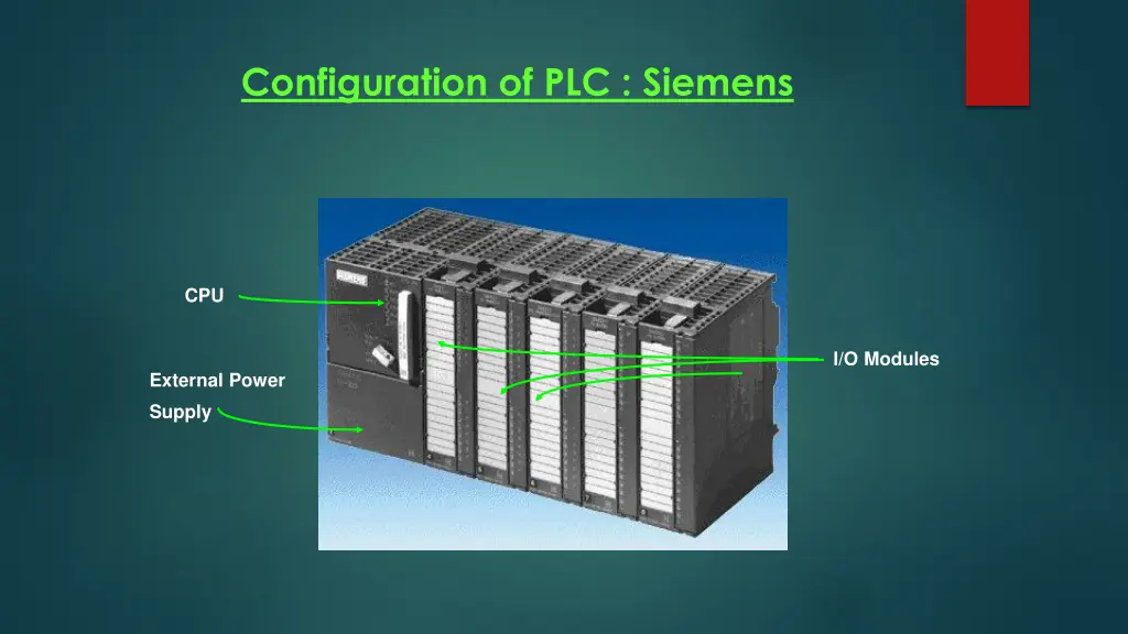 configuration of plc siemens