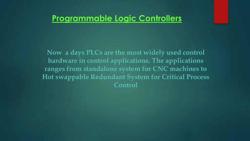 programmable logic controllers 1