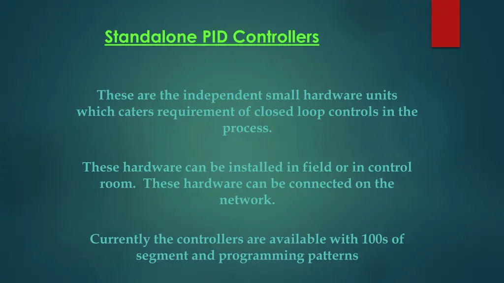 standalone pid controllers