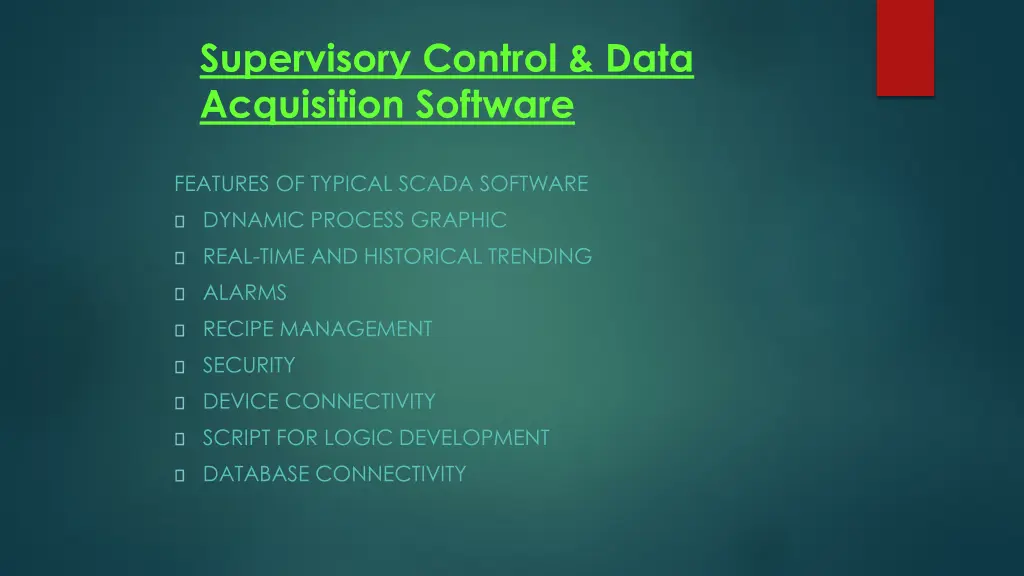 supervisory control data acquisition software