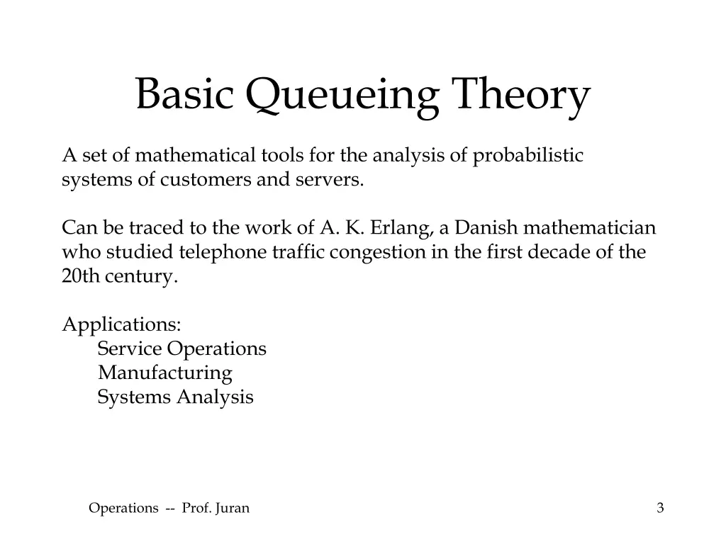 basic queueing theory