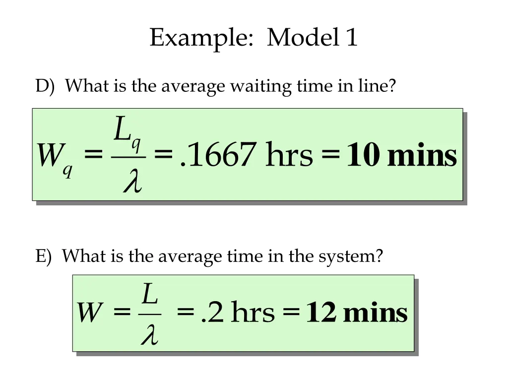 example model 1 1