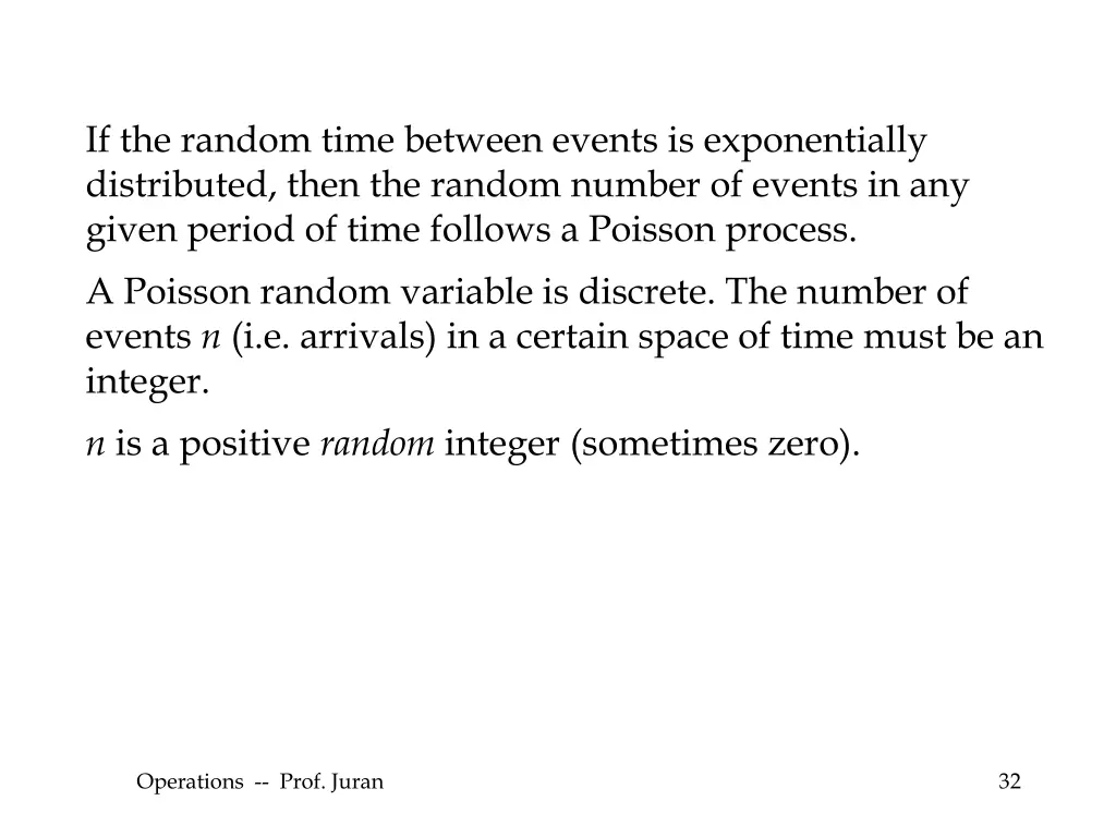 if the random time between events