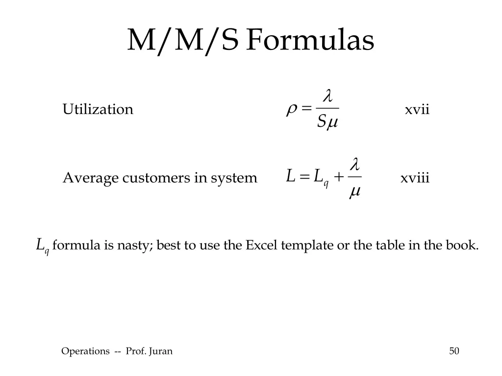 m m s formulas