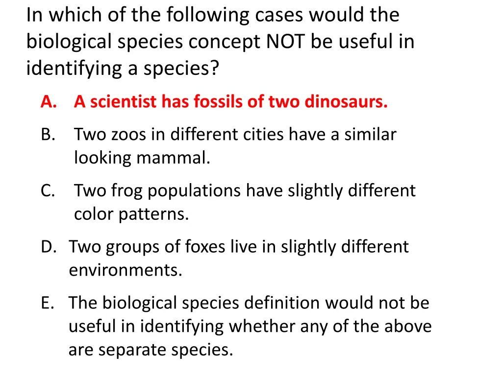 in which of the following cases would