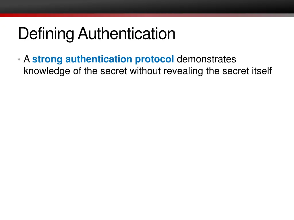 defining authentication