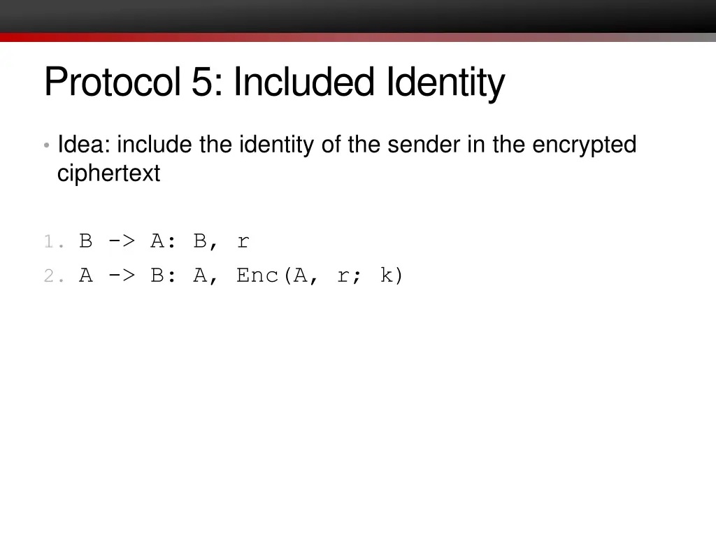 protocol 5 included identity