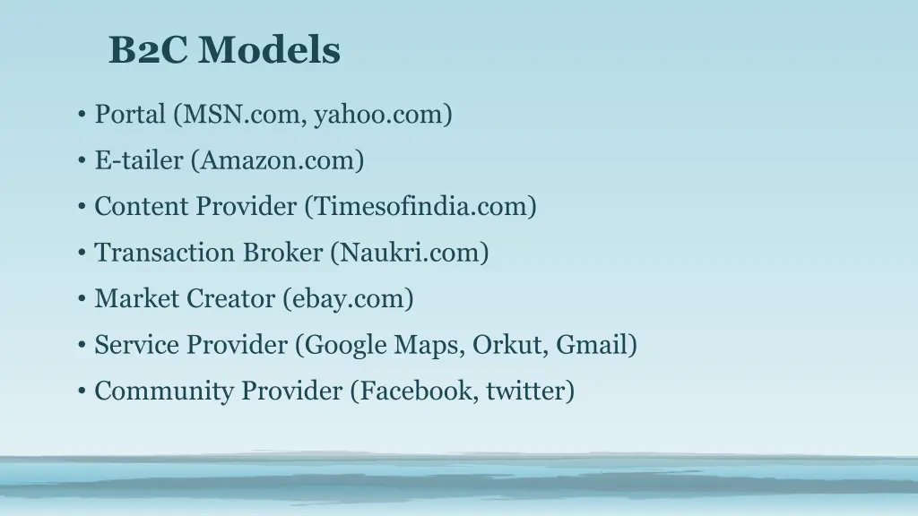 b2c models