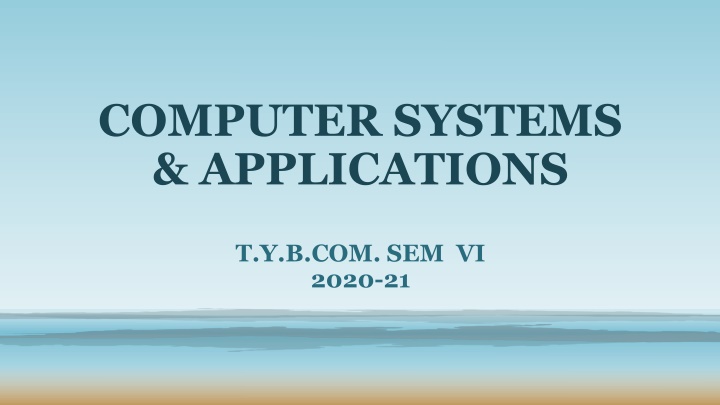 computer systems applications