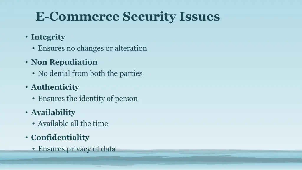 e commerce security issues