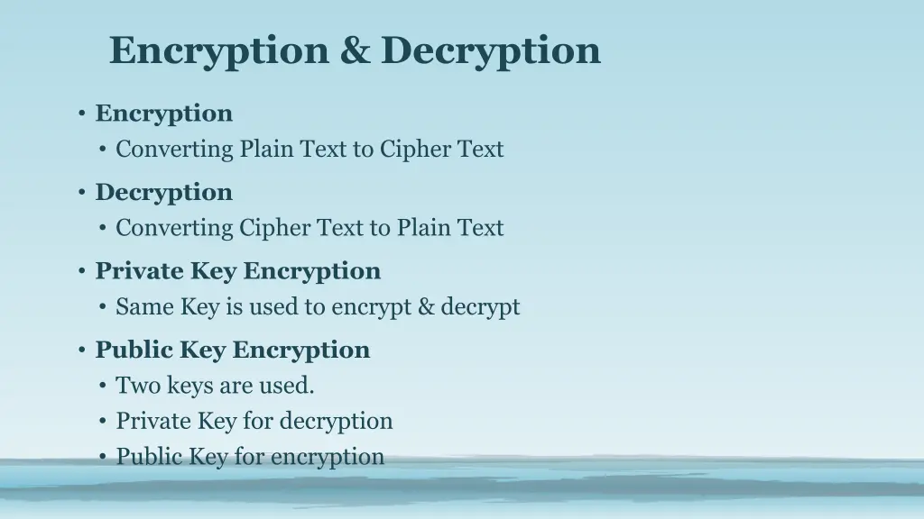 encryption decryption
