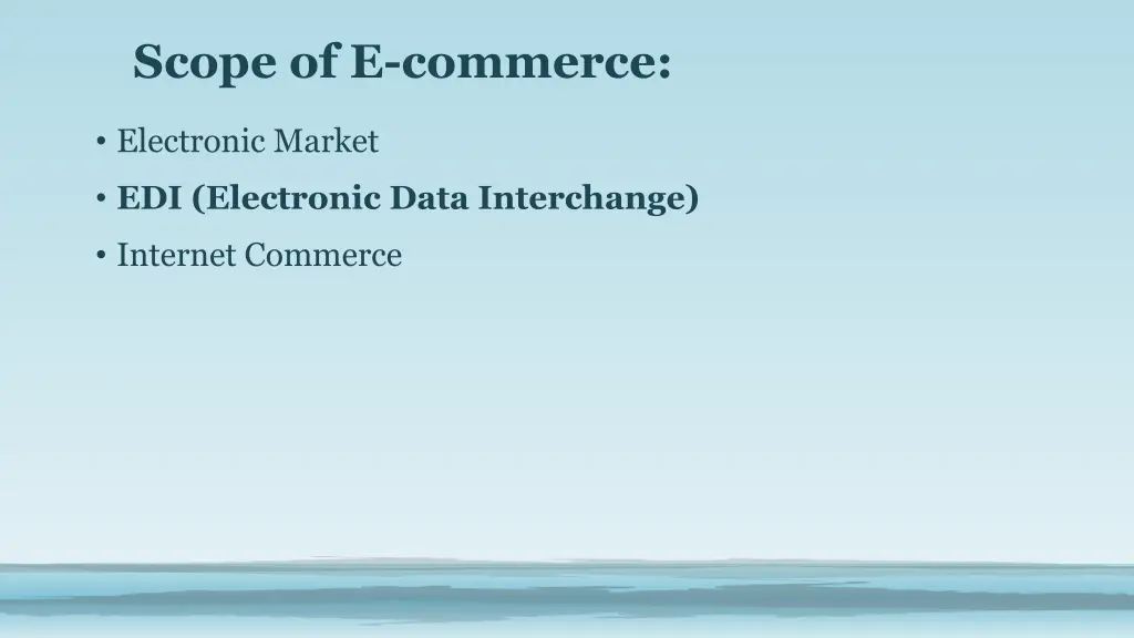 scope of e commerce