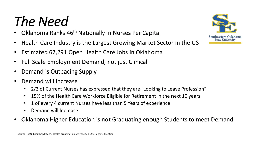 the need the need oklahoma ranks 46 th nationally
