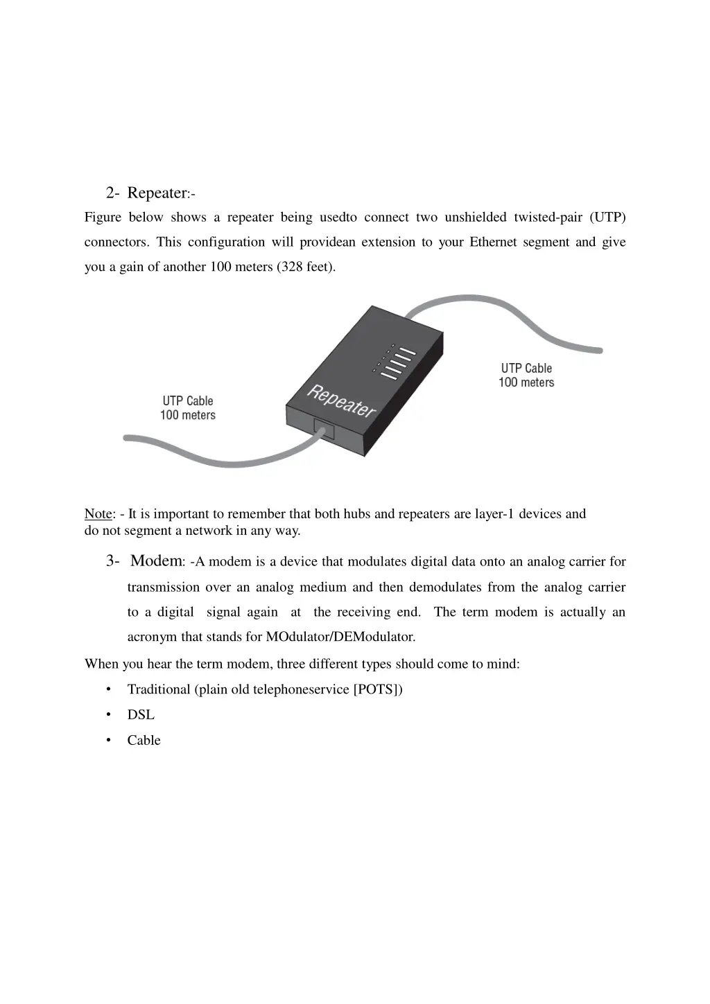 2 repeater figure below shows a repeater being