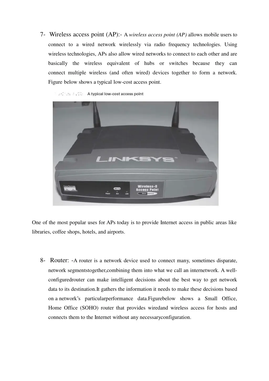 7 wireless access point ap a wireless access