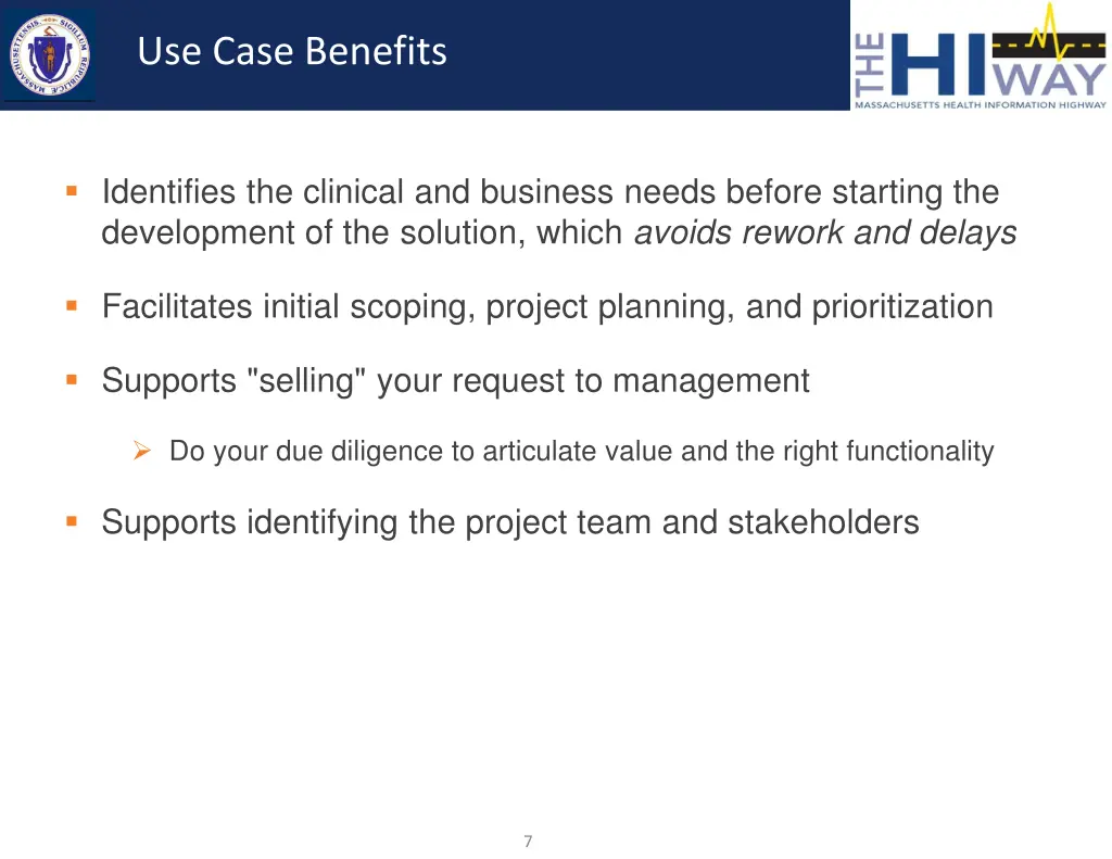 use case benefits