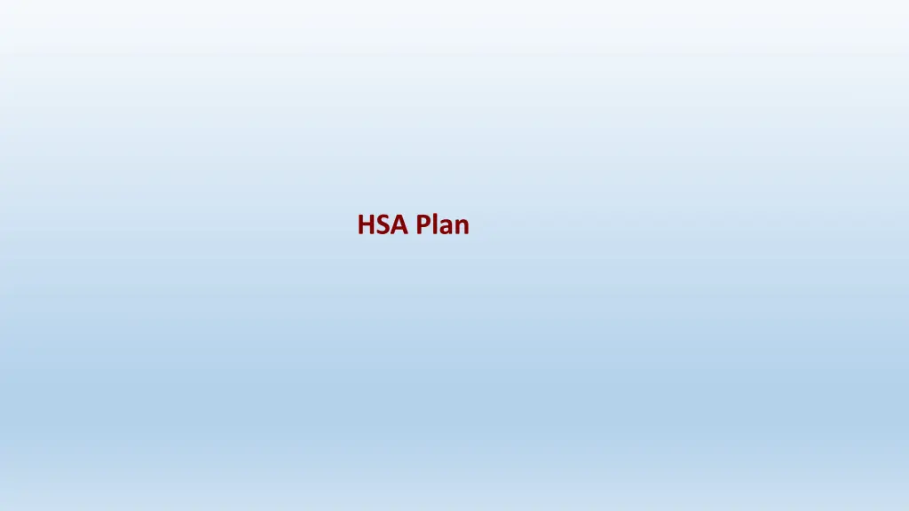 hsa plan