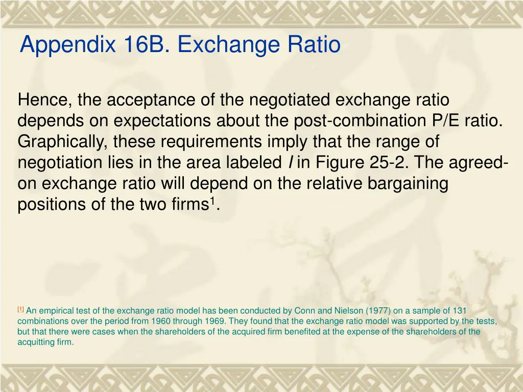 appendix 16b exchange ratio 3