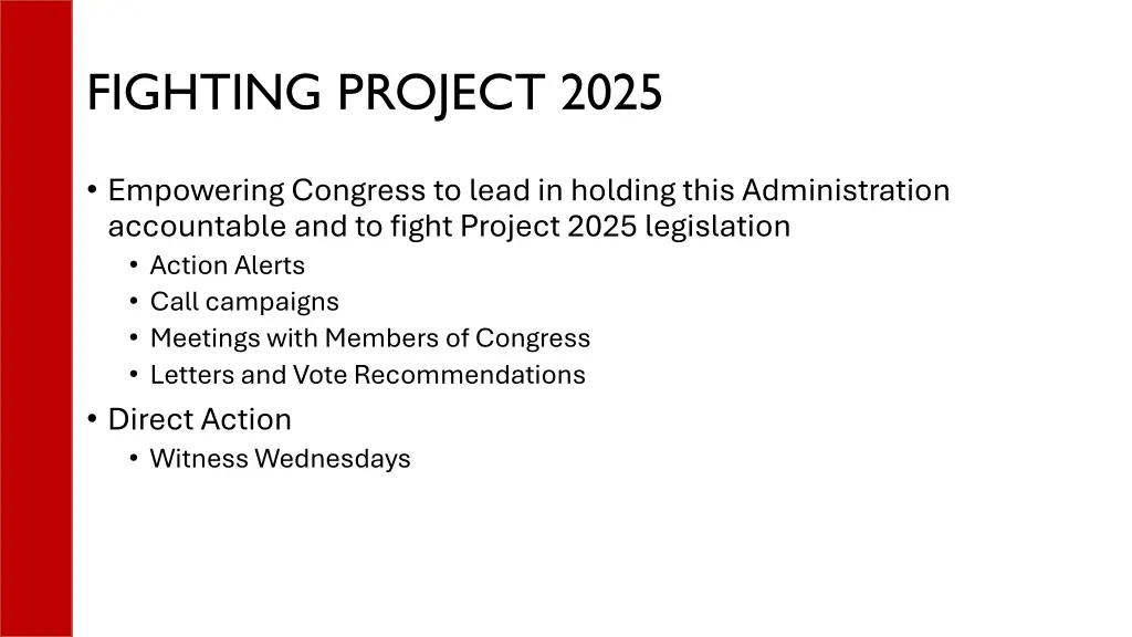 fighting project 2025